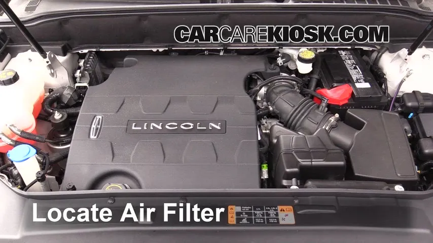 2017 Lincoln MKX Reserve 3.7L V6 Filtro de aire (motor)